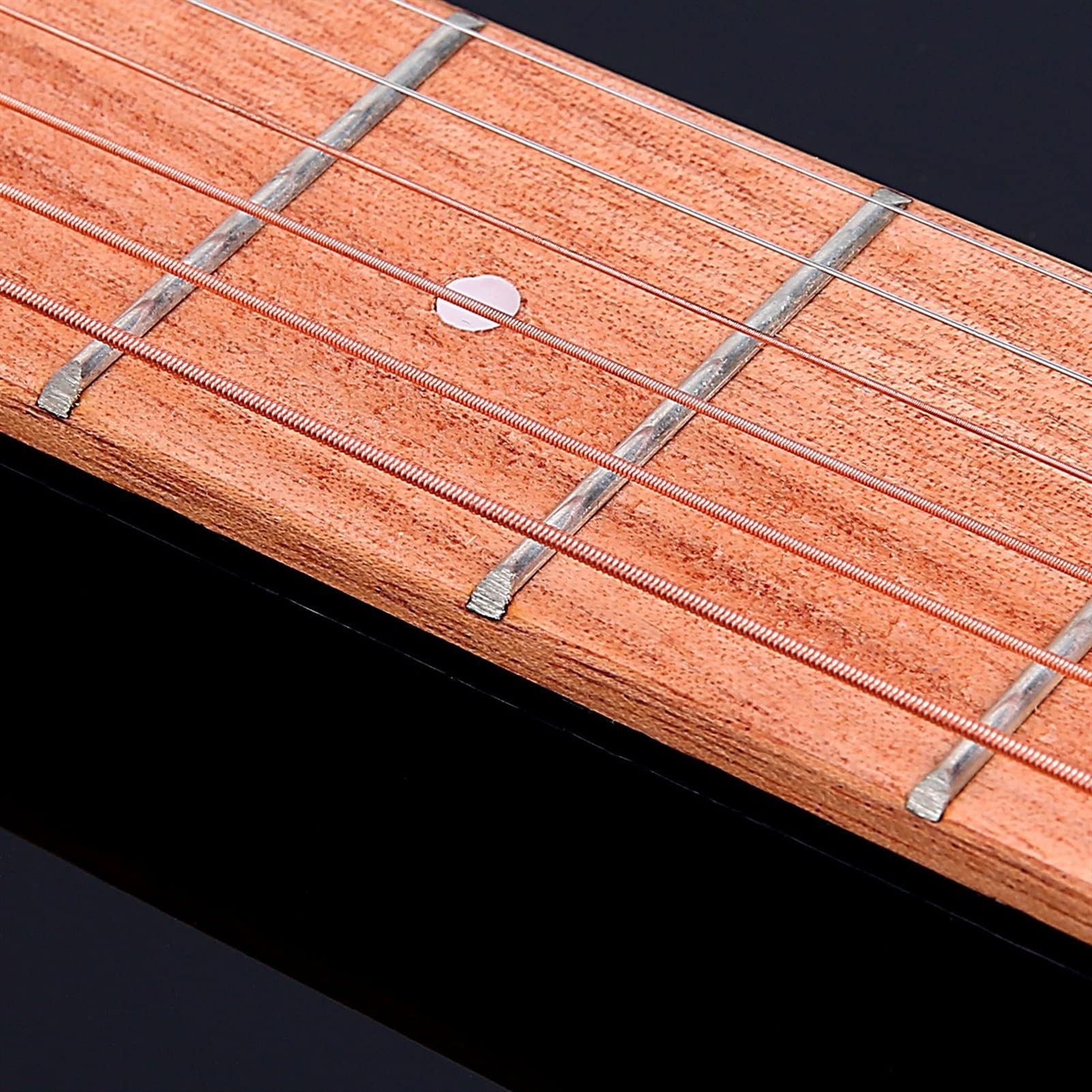 Portable 6-String Pocket Guitar - Beginner Guitar Trainer with 6 Frets, Professional Luthier Tool for Chord Practice | Perfect for Travel, Camping & On-the-Go Music Learning