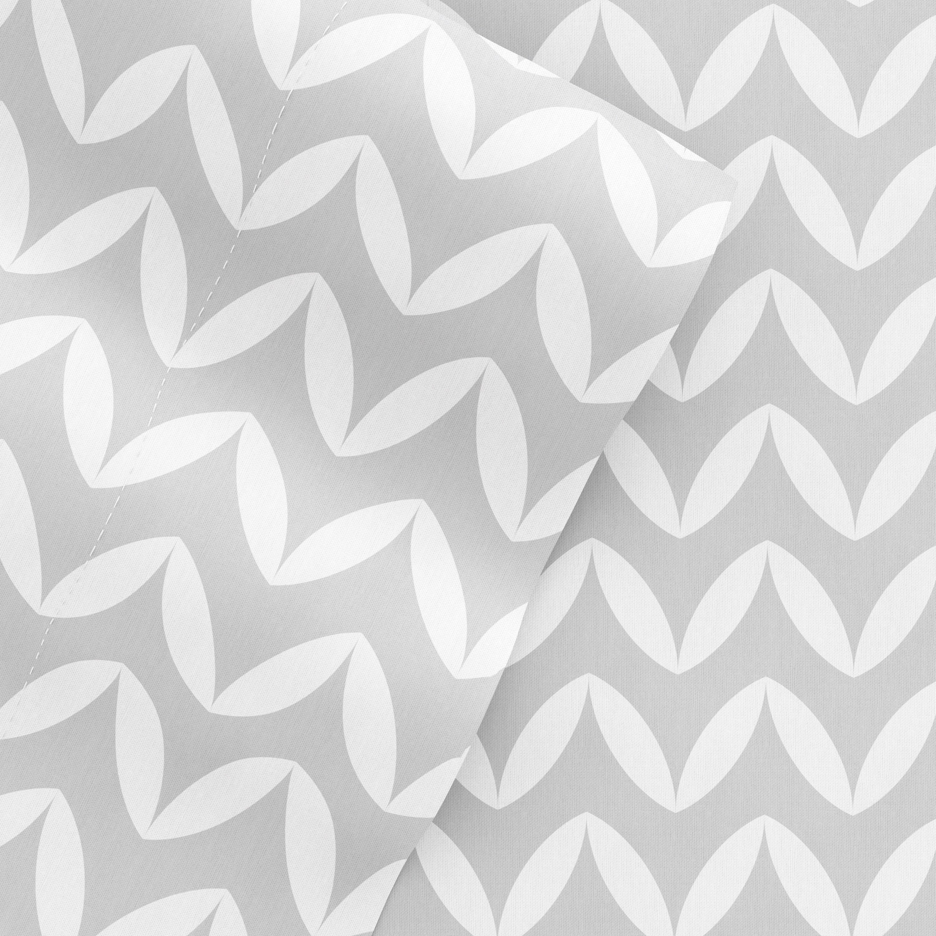 Soft Puffed Chevron Pattern 4-Piece Queen Size Sheet Set - Breathable Bedding for All Seasons | Perfect for Master Bedroom, Guest Room & Dormitory