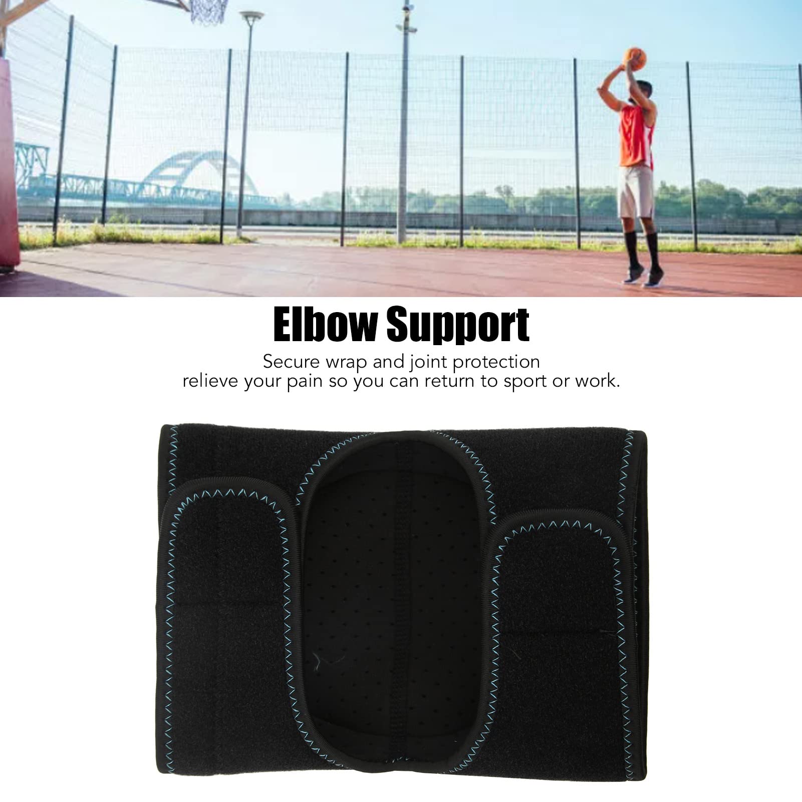 Best Fitness Elbow Brace Compression Support Sleeve - EVa Foam Joint Protection for Men & Women - Ideal for Gym, Weightlifting, Tennis & Outdoor Sports
