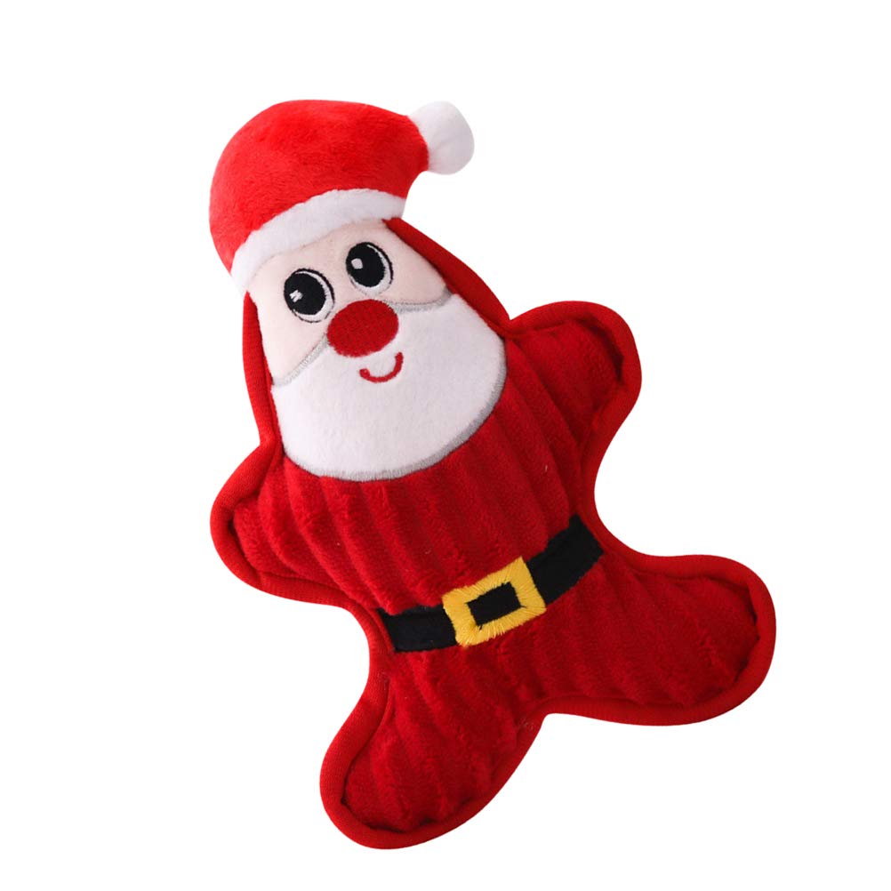 UKCOCO Christmas Chewing Toys for Puppies - Durable Plush Dog Chew Toys with Squeaker Sound, Puppy Teething Toys for Small Medium Dogs - Perfect for Christmas Gifts, Training & Playtime