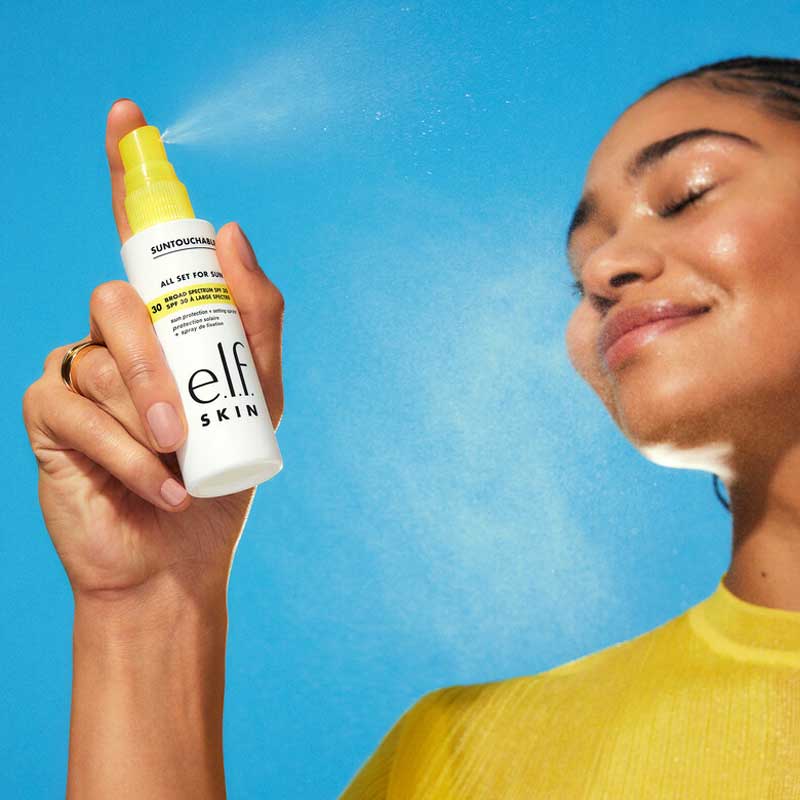 e.l.f. Skin Suntouchable! All Set for Sun SPF 30 Sunscreen - Oil-Free, Broad Spectrum Protection for Face & Body - Perfect for Beach, Pool & Outdoor Activities
