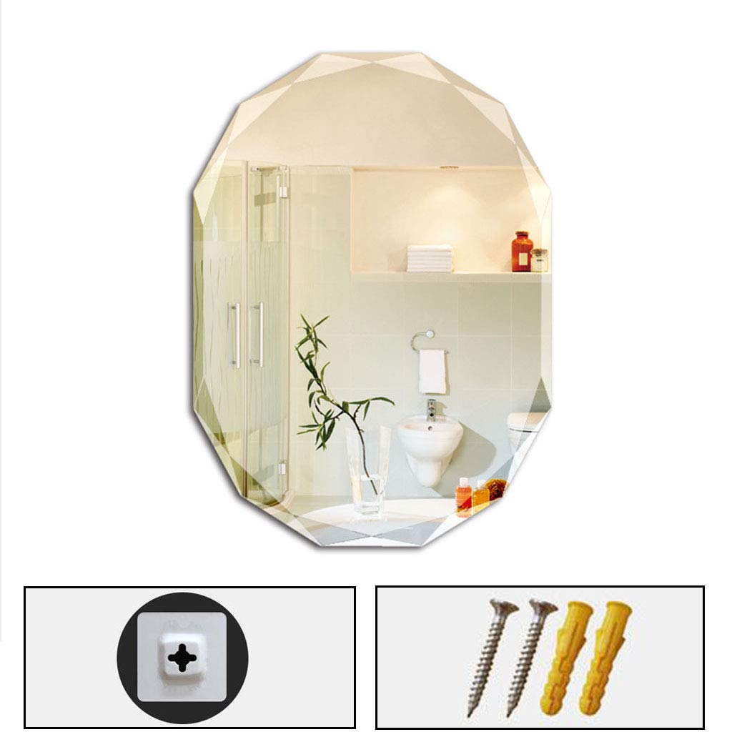 Full Length Wall Mirror - Frameless Rectangular Hanging Mirror 50x70cm (20x27.5 Inch), 5mm Thick for Dining Room, Living Room & Bedroom - Perfect for Home Decor, Outfit Checks & Space Enhancement