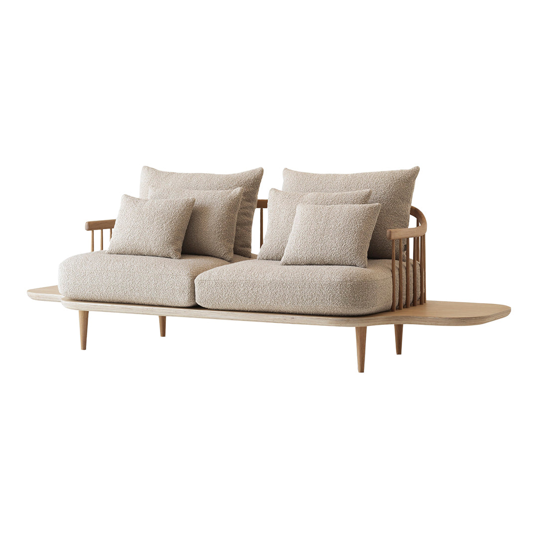 FLY SC3 2-Seater Sofa with Side Tables - Modern Living Room Furniture for Small Spaces | Perfect for Apartments, Condos & Cozy Home Decor