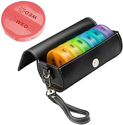 7-Day Pill Organizer with 14 Slots - Portable Weekly Medicine Storage Box for Vitamins, Fish Oil & Supplements | Durable Travel Pill Case for Home, Office & On-The-Go Use