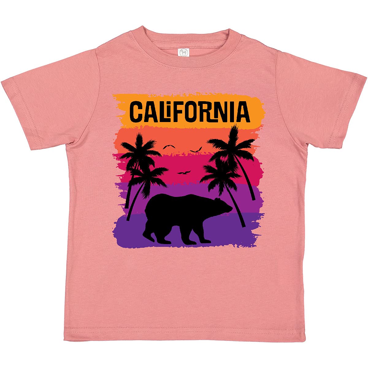 Inktastic California Sunset Vacation Beach Toddler T-Shirt - Cute Summer Graphic Tee for Boys & Girls, Soft Cotton Toddler Shirt for Beach Outings, Family Vacations & Casual Wear