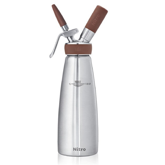 iSi Nitro Cream Whipper - Professional Stainless Steel Whipped Cream Dispenser for Coffee, Desserts & Cocktails - Perfect for Home Baristas, Bakers & Mixologists