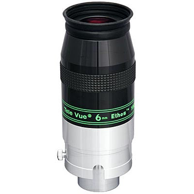 Tele Vue 6mm Ethos Telescope Eyepiece - Ultra Wide 100° FOV for Astronomy & Stargazing - Premium Eyepiece for Telescopes (ETH 060) - Perfect for Deep Space Observation & Astrophotography