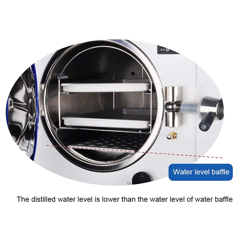 18L Stainless Steel Autoclave Steam Sterilizer - High Temperature Medical Equipment for Dental, Tattoo & Lab Use (Model E218)