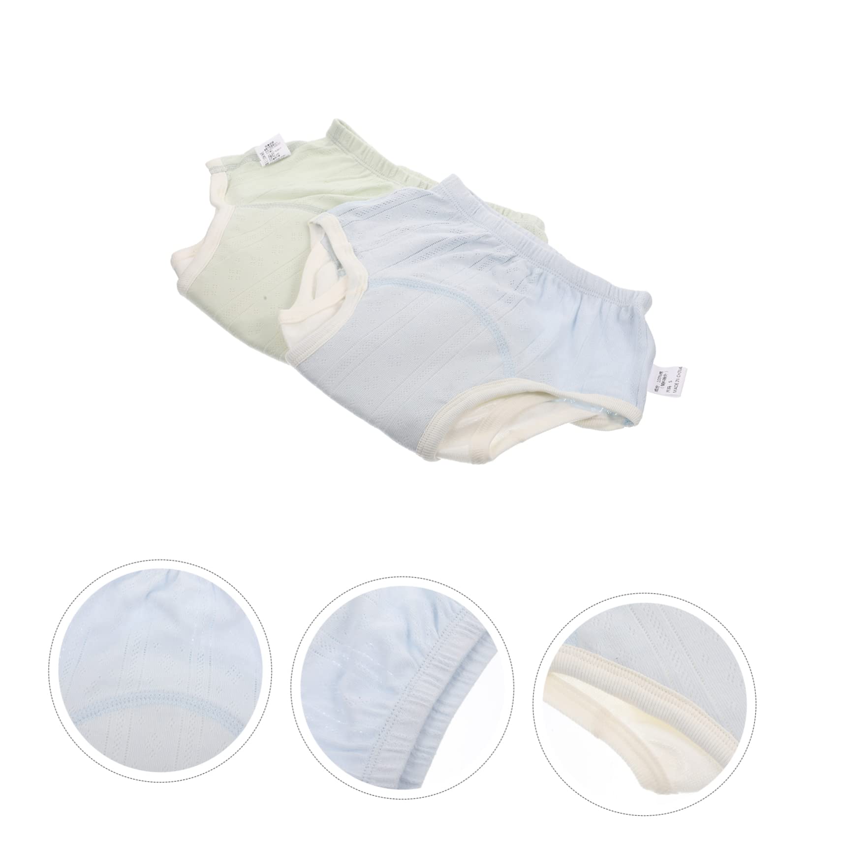 Wakauto 8 Pcs Newborn Cotton Training Pants - Soft & Breathable Diaper for Baby Boys & Girls - Perfect for Potty Training, Daycare & Overnight Use