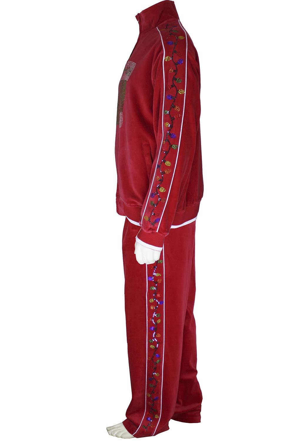 Men's Rhinestone Embellished Sweatsedo Tracksuit - Stylish & Comfortable Jogger Set for Gym, Lounge & Streetwear Fashion