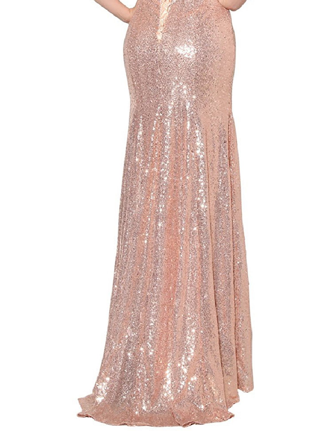 Gradient 2018 Long Sexy Sequin Evening Dress with Sleeves - Elegant Formal Gown for Women, Prom, Wedding, and Red Carpet Events | EV619