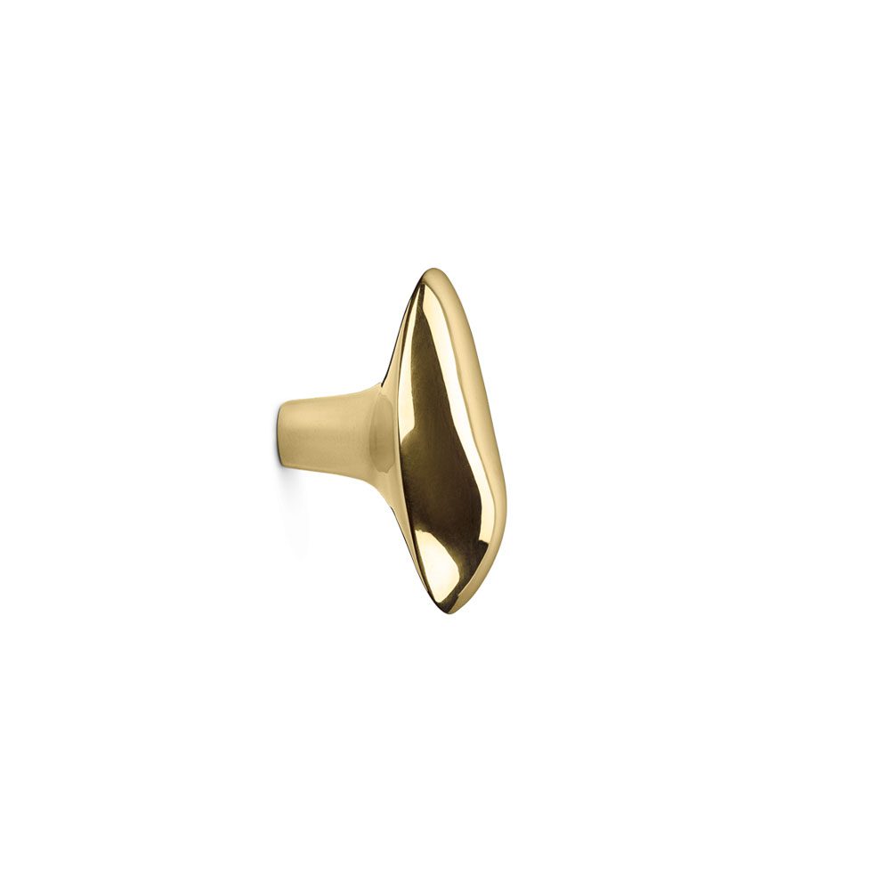 FERM LIVING x Helena Rohner Chanterelle Wall Hook - Solid Brass Coat Hook, Door Knob & Decorative Hanger for Entryway, Bedroom & Bathroom Organization
