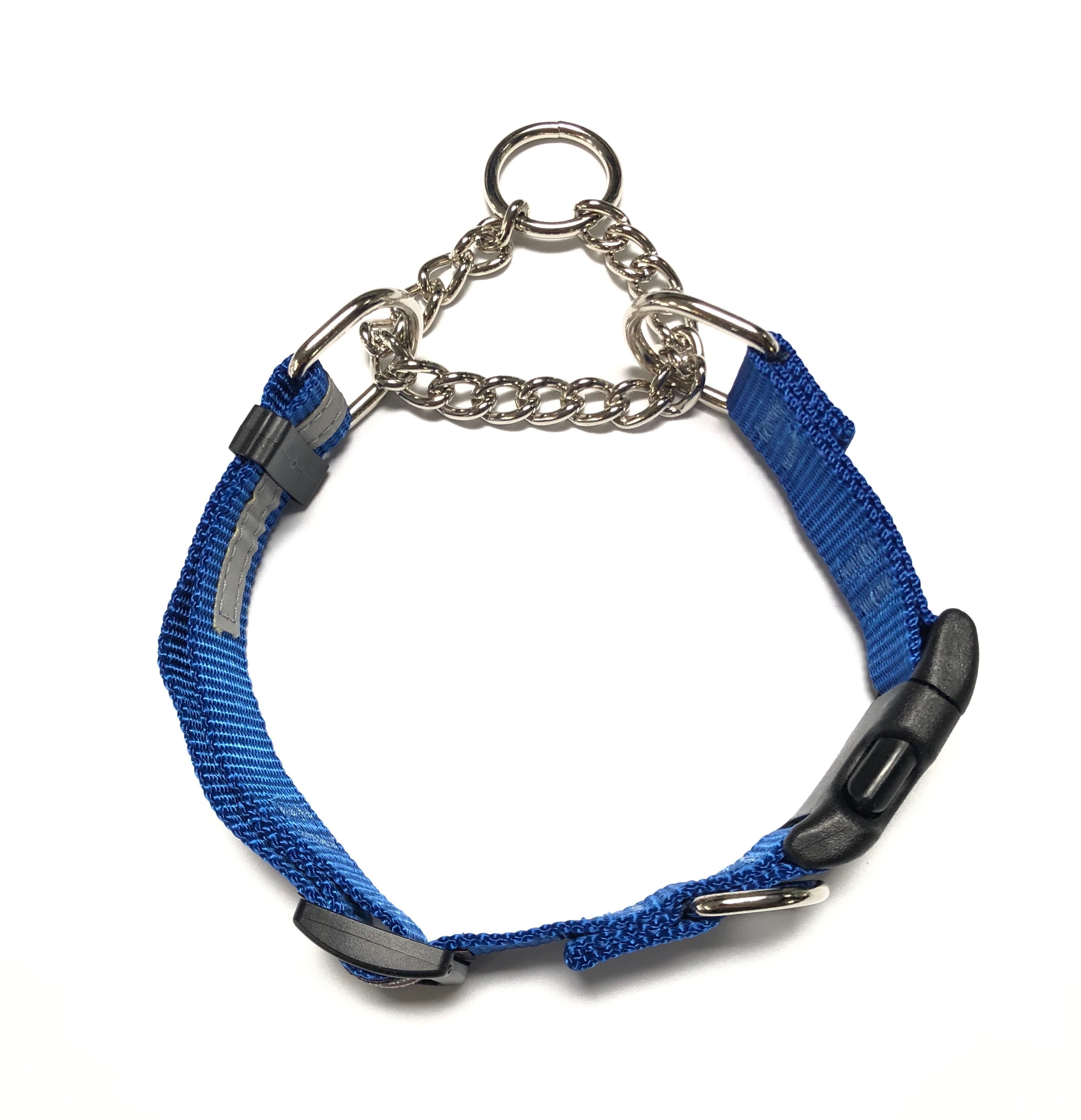 Smoochy Poochy Martingale Dog Collar with Quick Release Clip - Nylon Adjustable No-Slip Pet Collar for Training & Walking - Perfect for Small, Medium & Large Dogs