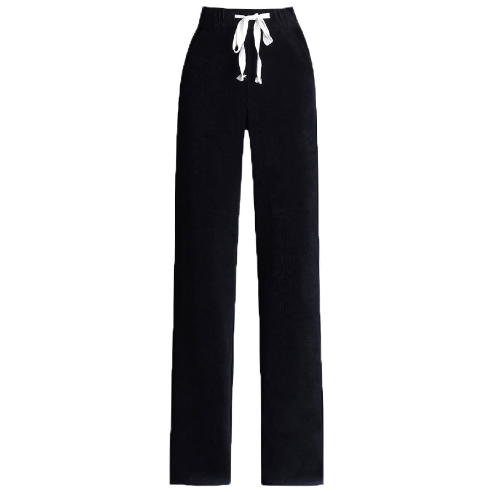 KKONION Women's Wide Leg Loose Comfortable Pants with Pockets - Straight Leg Trousers for Vacation, Work & Casual Wear - Breathable Long Pants for Office, Travel & Everyday Use