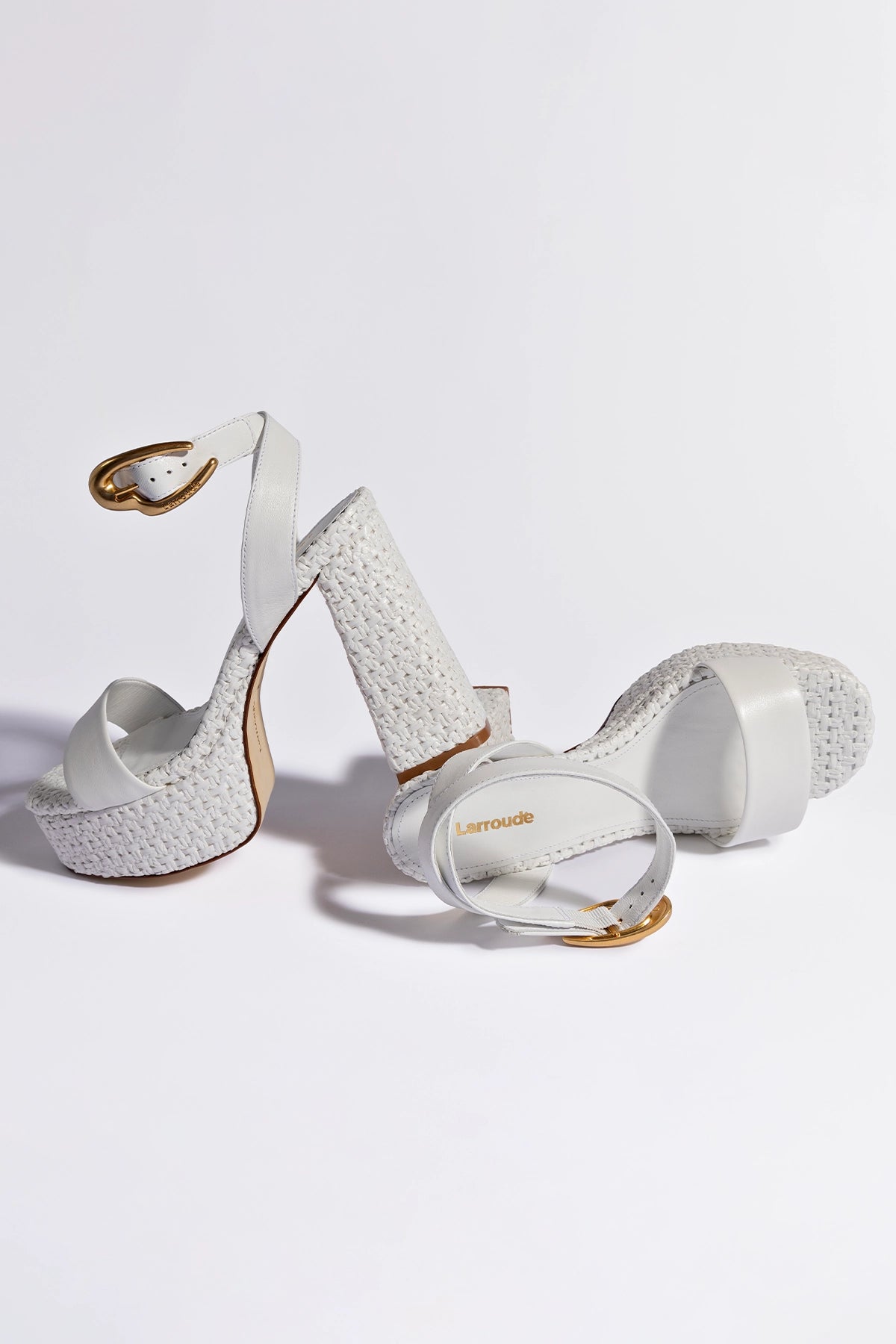 Dolly Verona Women's White Leather & Raffia Sandals - Comfortable Summer Slide Sandals for Beach, Vacation & Casual Outings