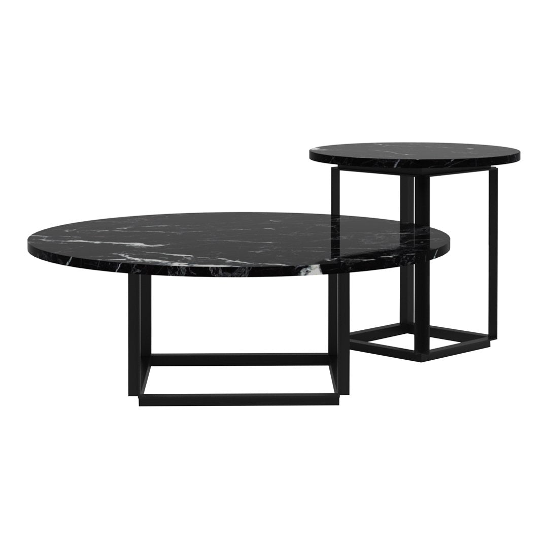 Florence Side Table - Modern End Table with Storage Shelf for Living Room, Bedroom, or Office - Perfect for Coffee, Books, and Decor