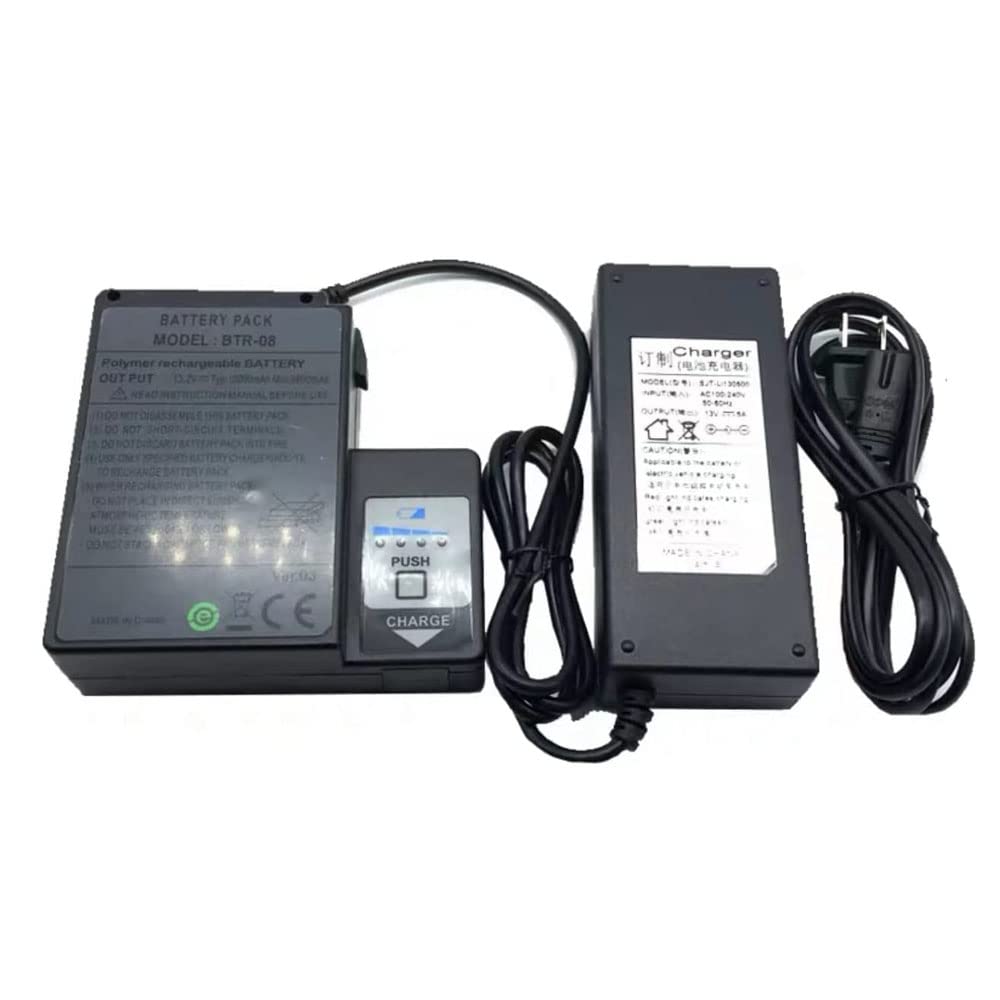 BTR-08 7800mAh 13.2V Rechargeable Battery Pack with Charger for Fujikura FS-60S & FSM-60R - Long Lasting Power Supply for Fiber Optic Fusion Splicers | Perfect for Field Work & Emergency Repairs