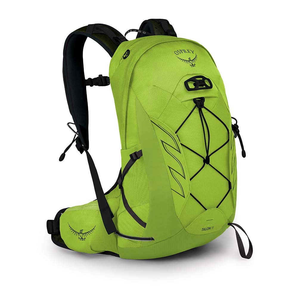 Osprey Talon 11L Men's Lightweight Hiking Backpack with Hipbelt - Breathable & Durable Daypack for Outdoor Adventures - Perfect for Hiking, Camping & Travel (Limon Green, S/M)