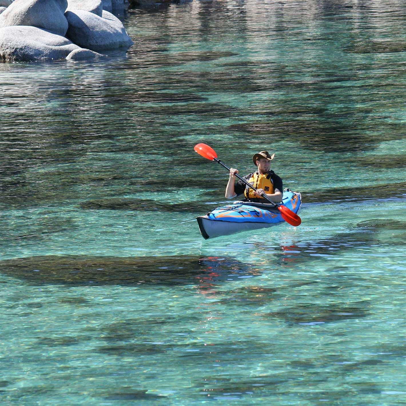 AdvancedFrame™ Expedition Elite Inflatable Kayak - Lightweight & Durable for Outdoor Adventures - Perfect for Camping, Fishing & River Exploration