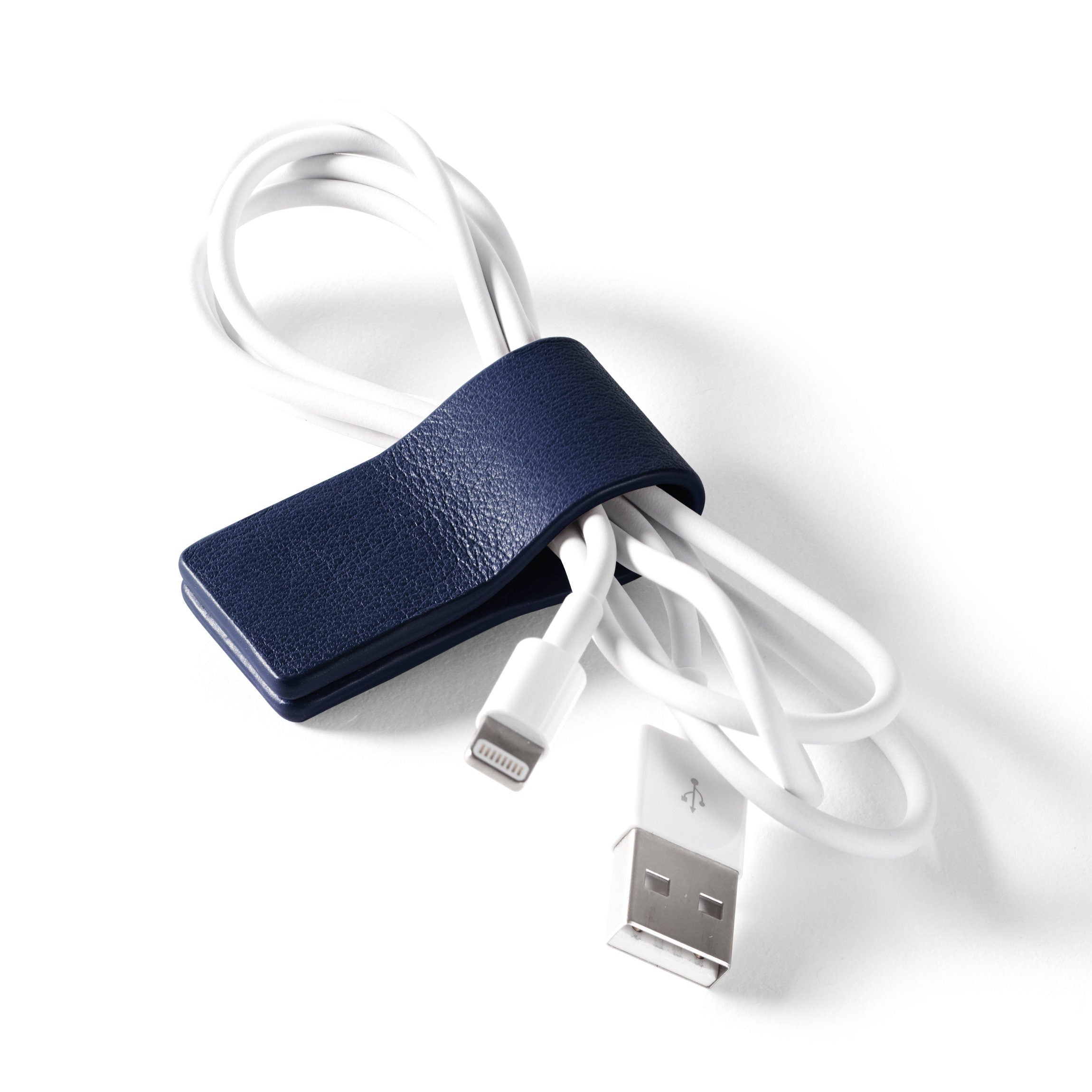 Navy Blue Cable Organizer Cord Wrap - Perfect for Home, Office & Travel to Keep Wires Tidy