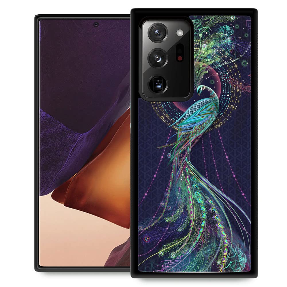 Peacock Pattern Samsung Galaxy Note 20 Ultra Case for Girls | Protective Phone Cover for Note 20 Plus/Note 20+ 6.9-inch | Perfect for Everyday Use, School & Travel