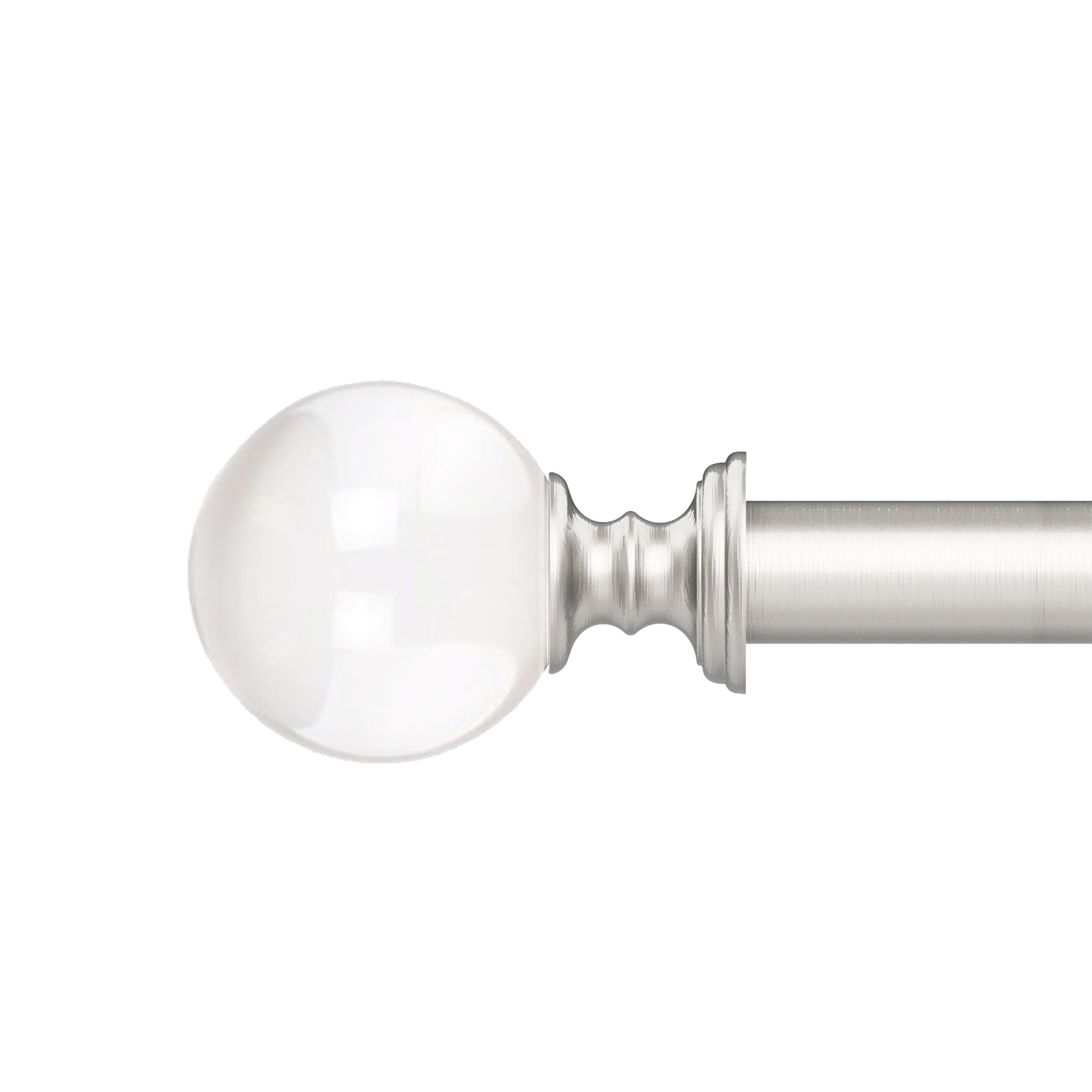 Luxury Crystal Ball Curtain Rods for Bedroom, Living Room & Kitchen - 48