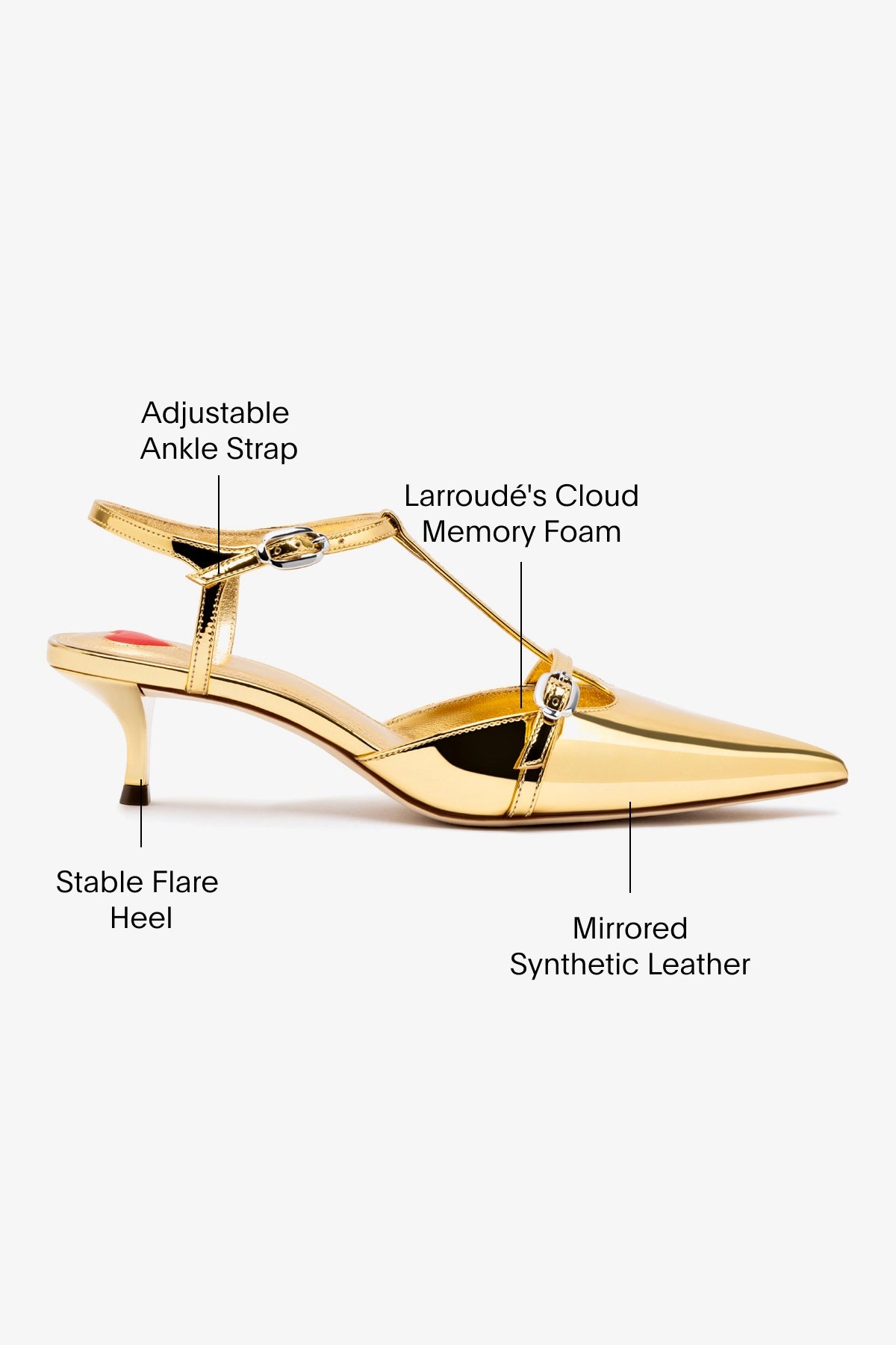 Grace Women's Gold Specchio Pump Heels - Elegant High Heels for Parties, Weddings & Special Occasions