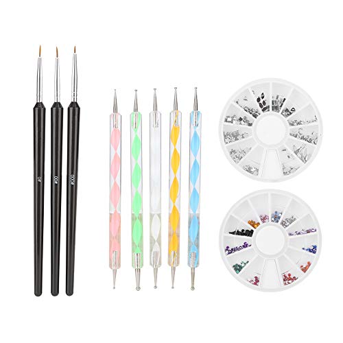 Professional Nail Art Pen Set - Durable & Comfortable Nail Painting Pens for Manicure Salon & Home Use | Perfect for DIY Nail Designs, Gel Polish Application & Nail Art Decoration