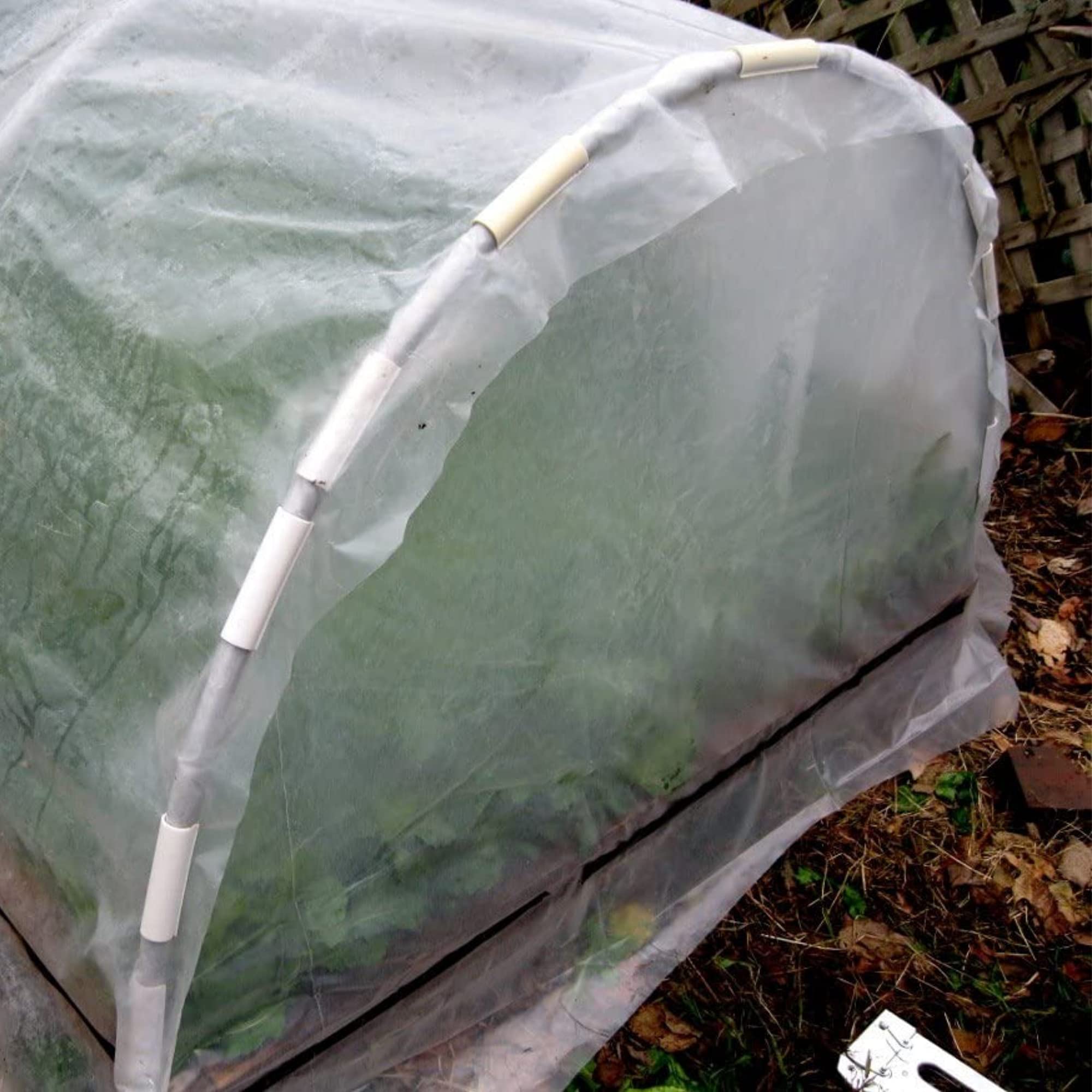 20 Pack White ABS Greenhouse Clamps - 3