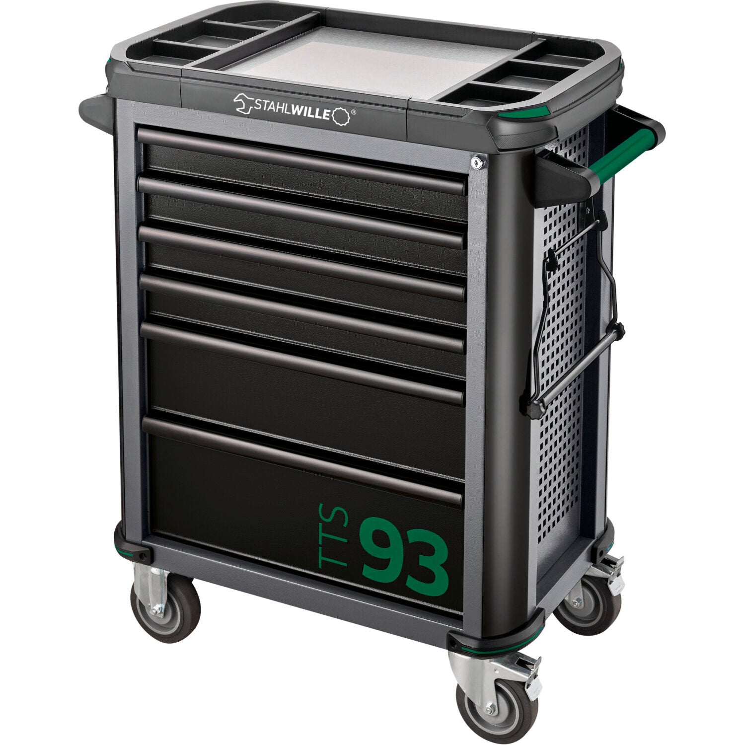 Stahlwille 98830180 Professional Tool Set with Rolling Tool Trolley - Perfect for Mechanics, DIY Workshops & Garage Organization