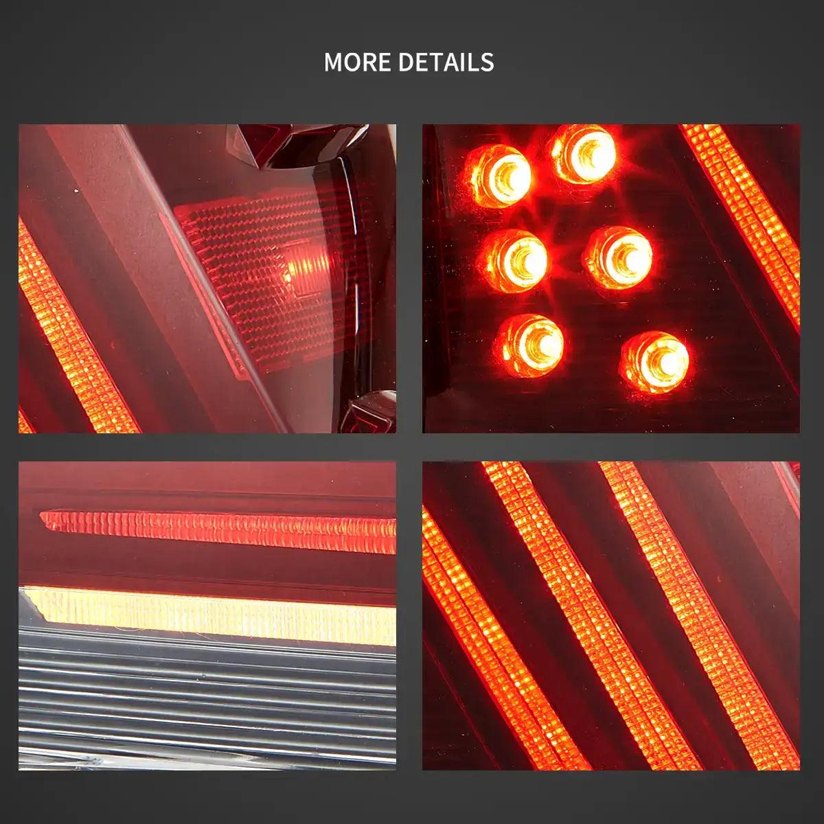 Upgraded LED Tail Lights Assembly for 2006-2013 Lexus IS 2nd Gen (XE20) - High Visibility & Modern Style - Perfect for Night Driving & Car Customization