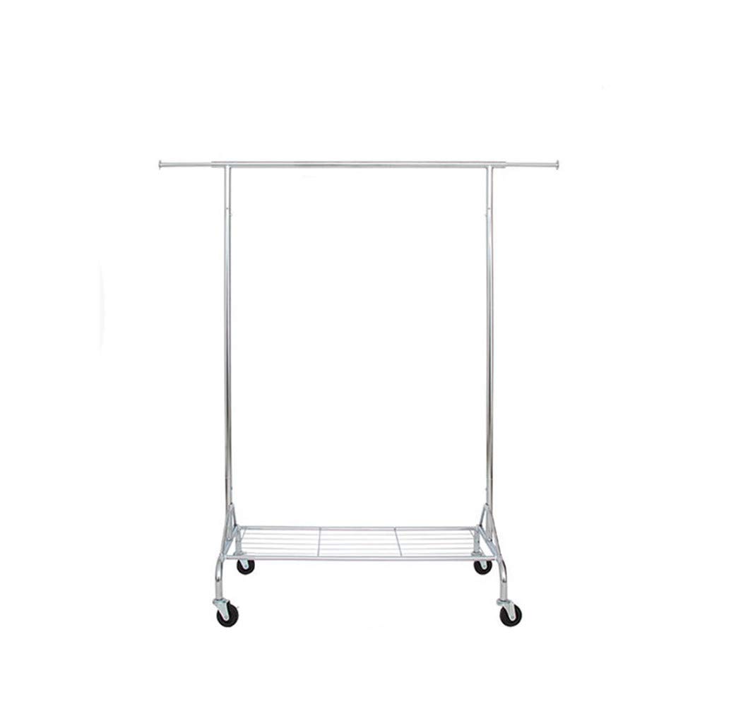 JIAO PAI Stainless Steel Expandable Garment Rack - Portable Clothes Hanger Stand for Outdoor, Balcony, Bedroom & Night Market - Heavy Duty Coat Rack for Jackets, Long Skirts & Clothing Storage (Ideal for Small Spaces, Laundry Rooms & Retail Displays)