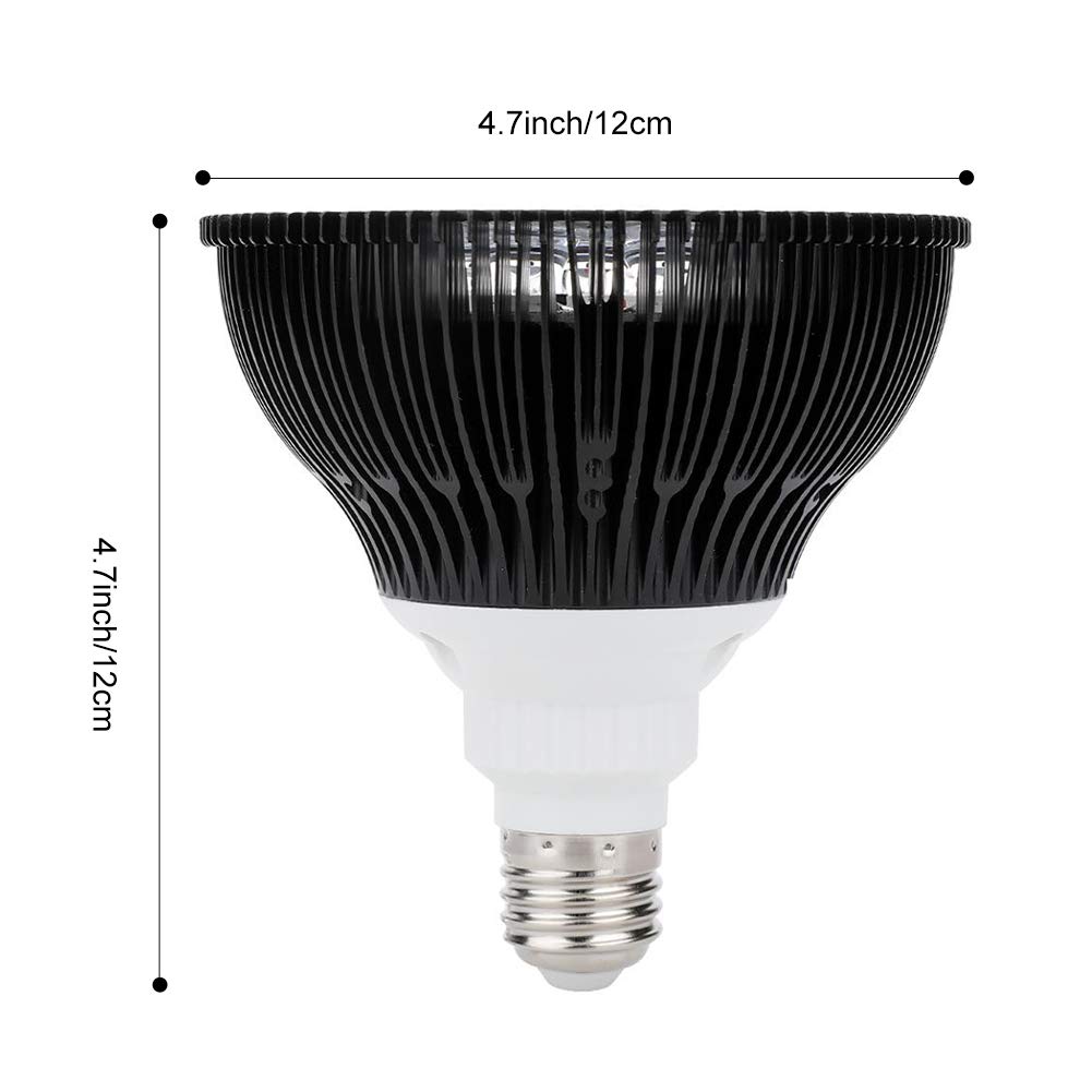 Antony 36W Red LED Plant Grow Light Bulb - Full Spectrum E26 Grow Lamp for Hydroponics & Greenhouse - Ideal for Blooming, Fruiting & Indoor Gardening | Perfect for Herbs, Vegetables & Houseplants