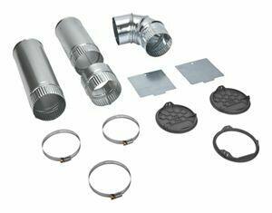 Amana W10704365 4-Way Side Vent Kit for Dryer - Gray & Black | Perfect for Tight Spaces & Flexible Dryer Venting Solutions