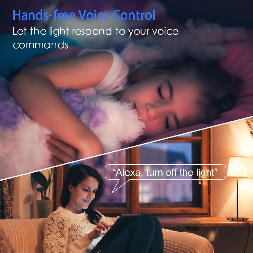 Smart WiFi Light Switch with App & Voice Control - Compatible with Alexa, Google Home - Single Pole Timer Wall Switch (Neutral Wire Required) - Perfect for Smart Home Automation & Remote Lighting Control