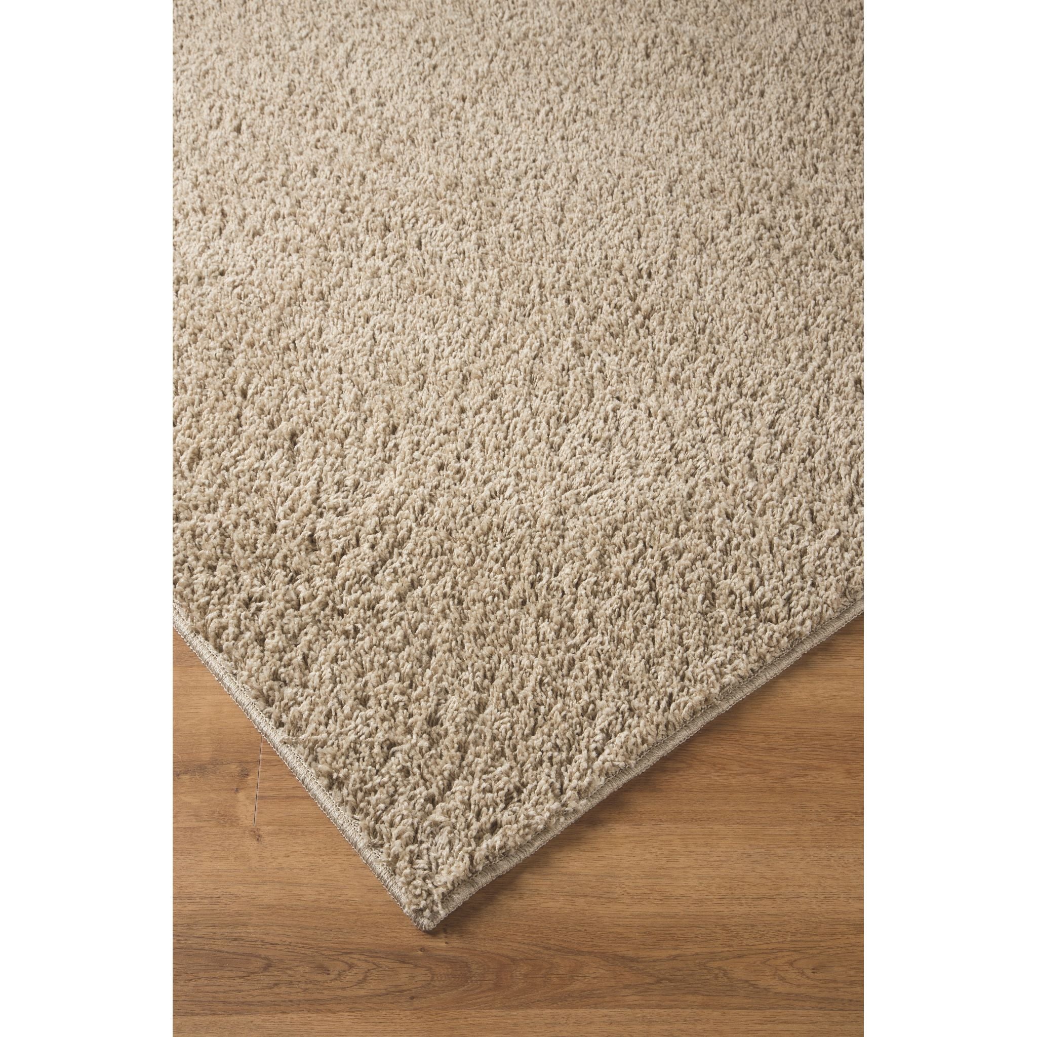 Soft Caci Beige Area Rug - 5x7 Feet Plush Shaggy Living Room Rug - Non-Slip Comfort for Bedroom, Nursery & Cozy Home Decor