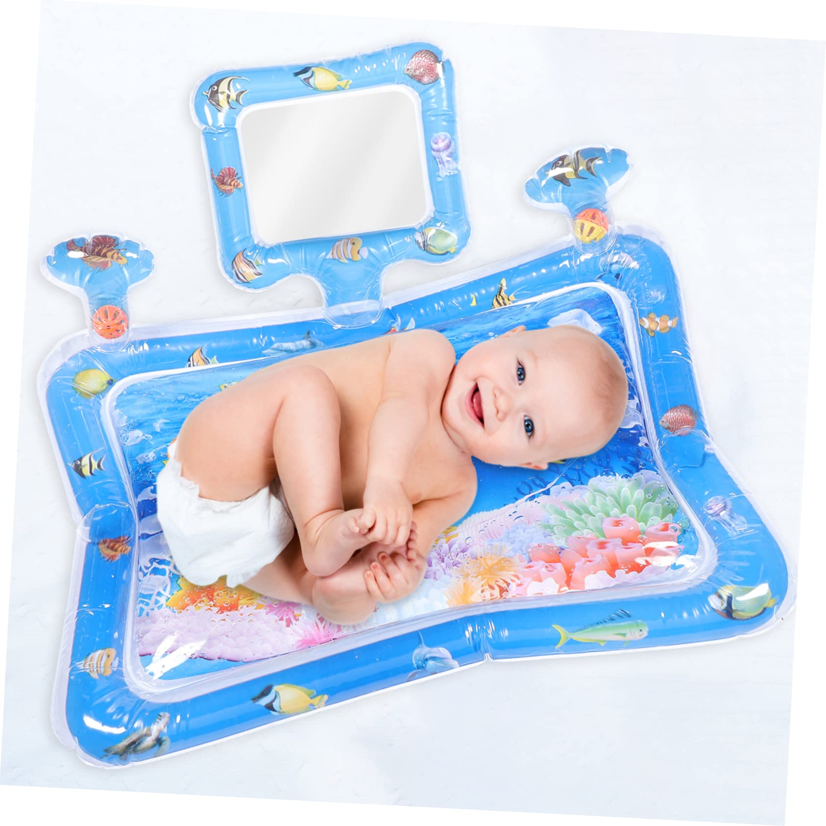 **iFundom Inflatable Tummy Time Play Mat for Babies - Water Mat for Infants, PVC Sensory Toy for Floor & Water Play - Perfect for Indoor & Outdoor Activities**