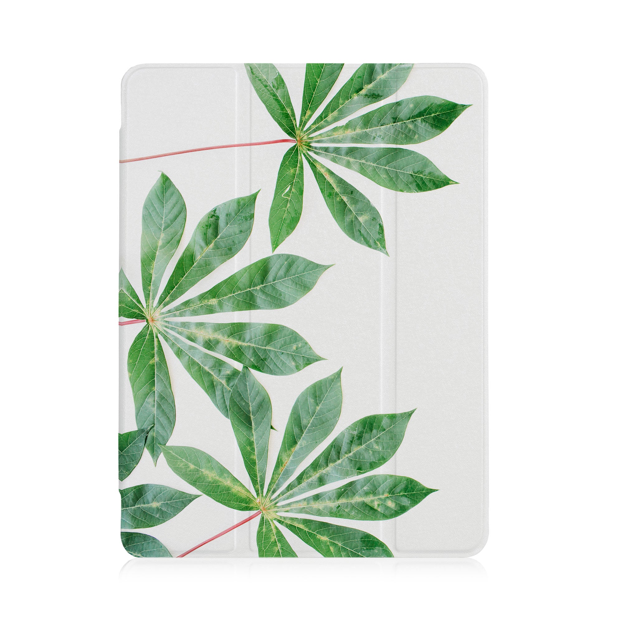 iPad See-Through Case with Flat Flower Design - Slim Protective Cover for iPad Air/Pro/Mini - Perfect for School, Work & Travel