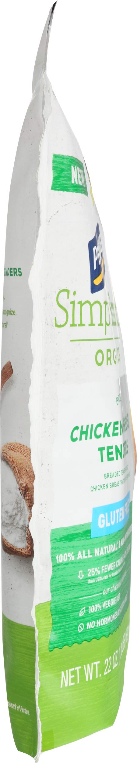 Perdue Simply Smart Organics Gluten Free Breaded Chicken Breast Tenders - 22 oz Frozen - Perfect for Quick Family Meals, Healthy Snacks & Meal Prep