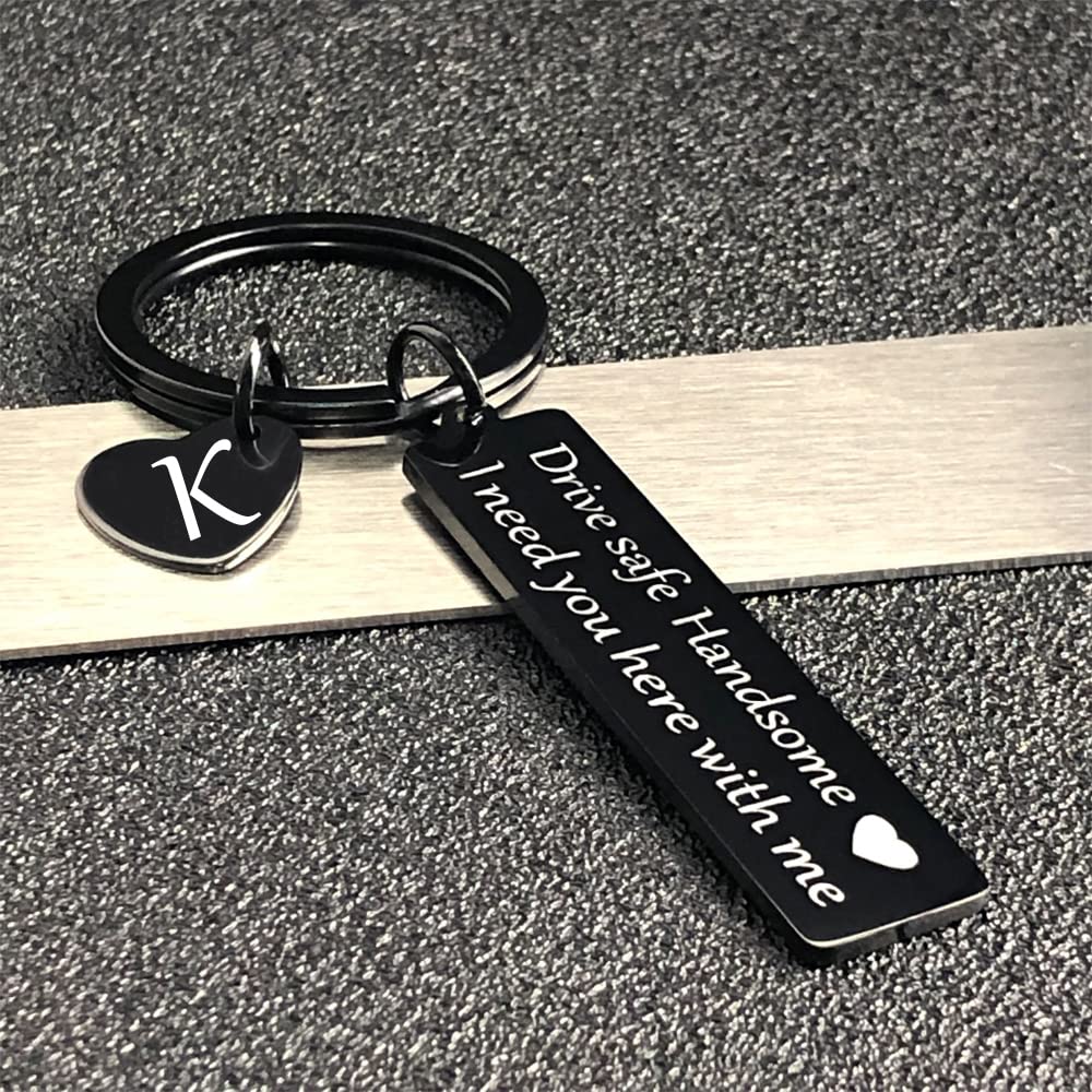 Drive Safe Keychain - Thoughtful Gifts for Boyfriend, Husband & Men | Valentine's Day, Anniversary & Christmas Present | Car Safety Accessory for Daily Commute & Road Trips
