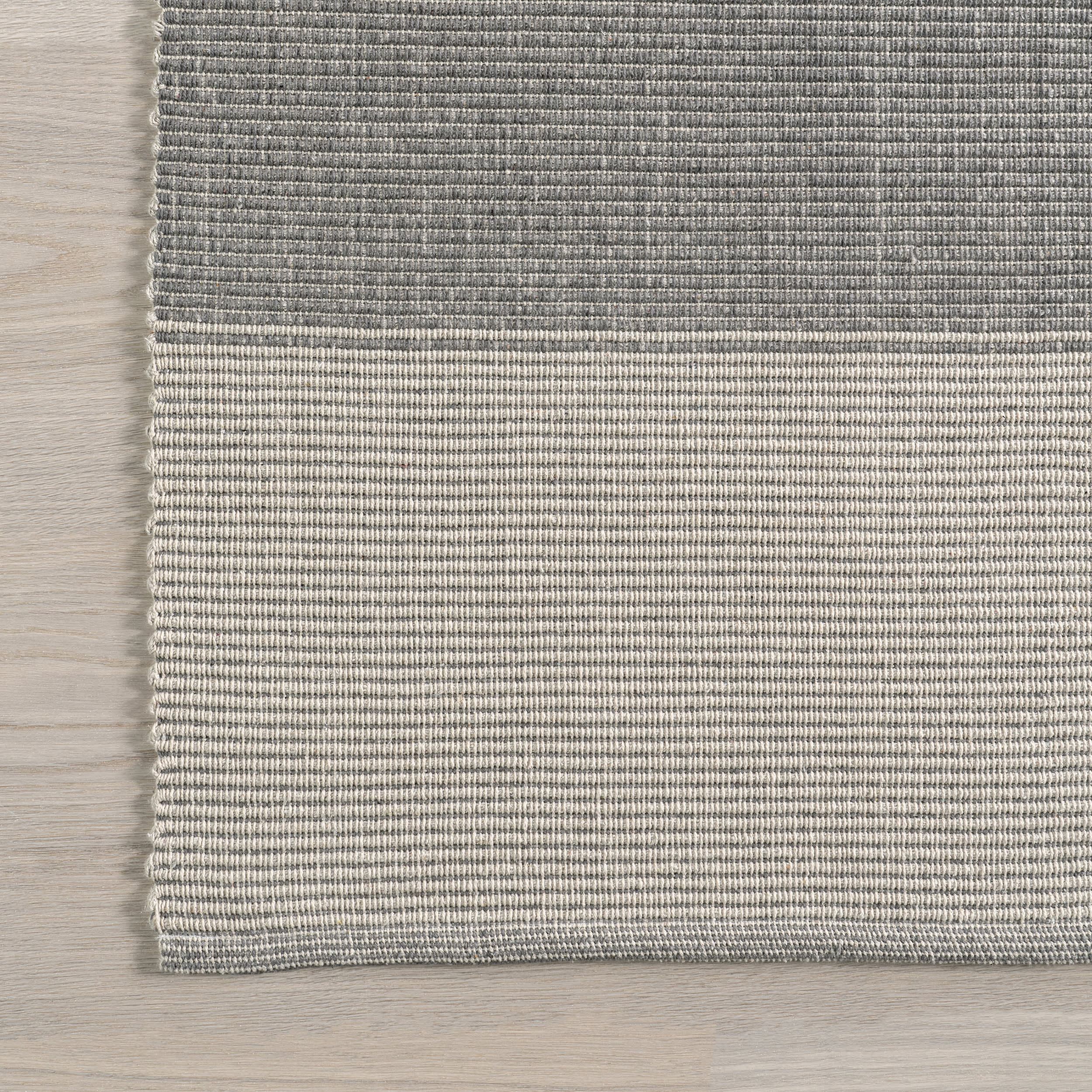 Boxelder Checked Cotton Rug - Soft & Durable Grey Area Rug for Living Room, Bedroom, or Office | Home Decor & Floor Covering