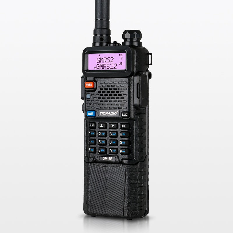 GM 5R 0.5W/5W GMRS Repeater Capable Two-Way Radio - Long Range Communication for Outdoor Adventures, Emergency Preparedness & Business Use