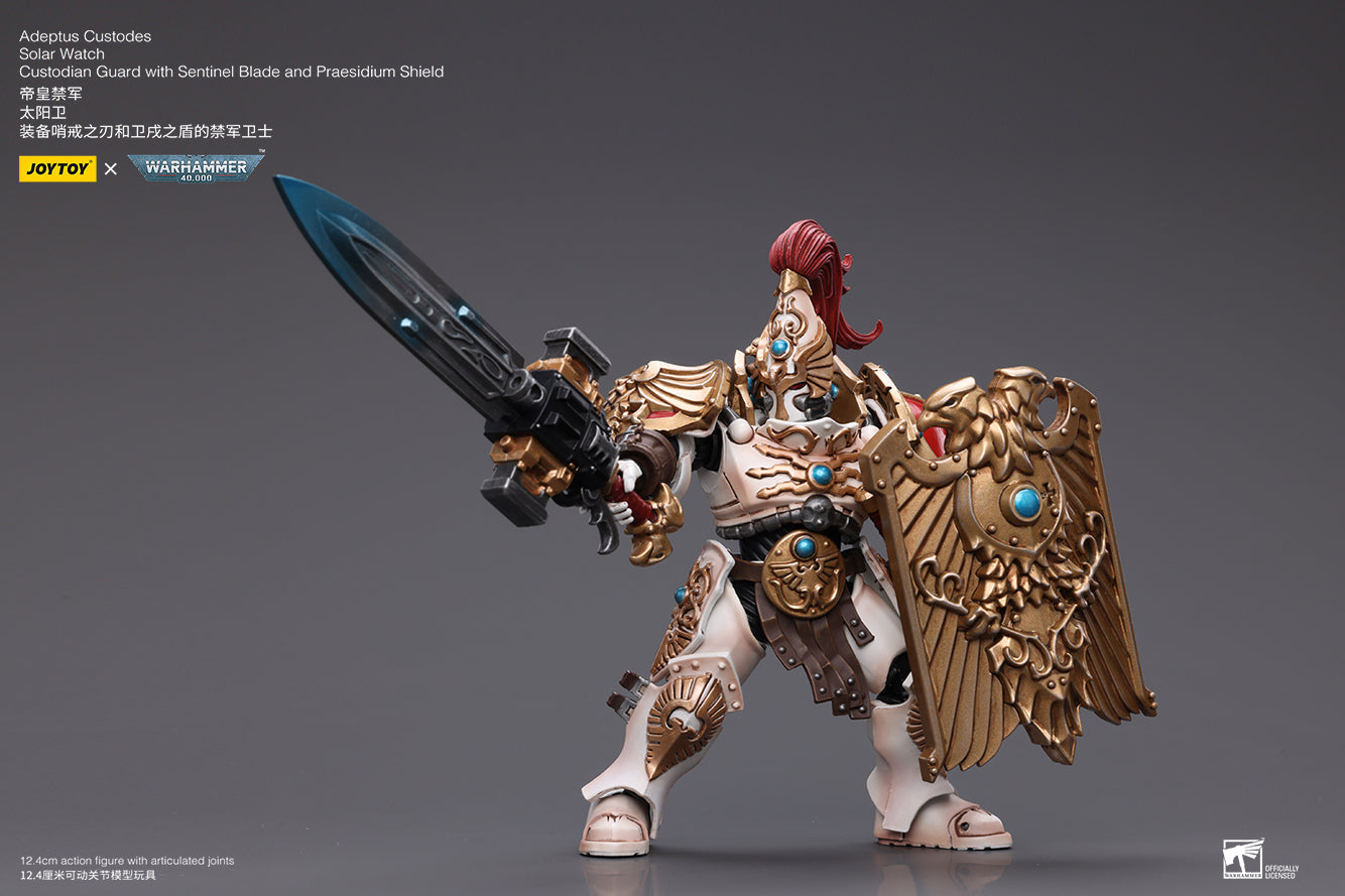 JOYTOY 1/18 Scale Warhammer 40K Adeptus Custodes Solar Watch Action Figure - Collectible Miniature for Tabletop Gaming & Display