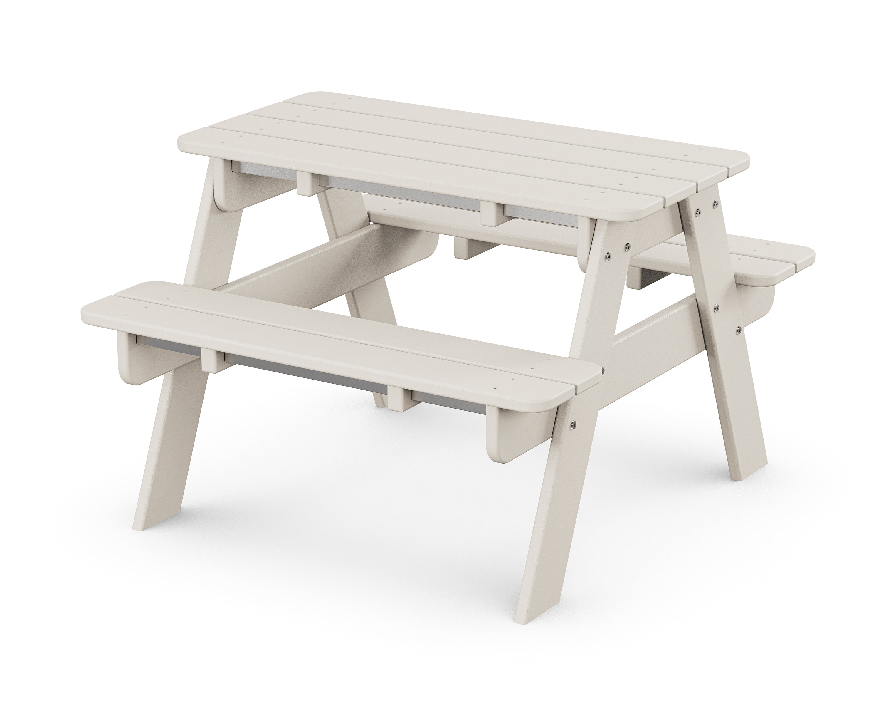 POLYWOOD Kids Picnic Table - Outdoor Durable Plastic Children's Picnic Bench Set for Backyard, Park & Playground - Perfect for Family Gatherings, Birthday Parties & Outdoor Dining