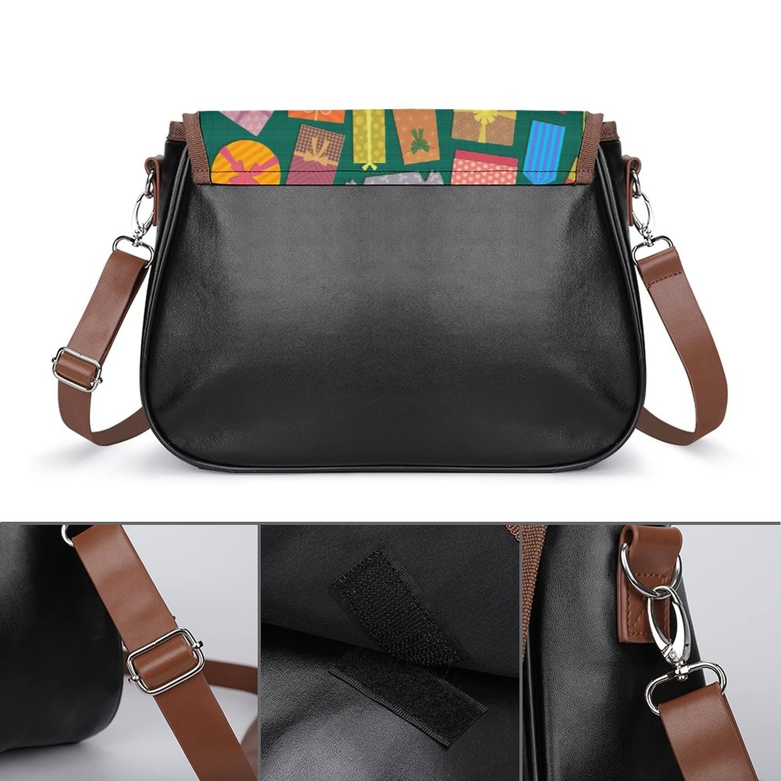 Trendy Printed Crossbody Bags for Women - Fashion Leather Shoulder Bag & Satchel Hobo Purse - Multicolor Handbag for Daily Use, Travel & Gift Giving