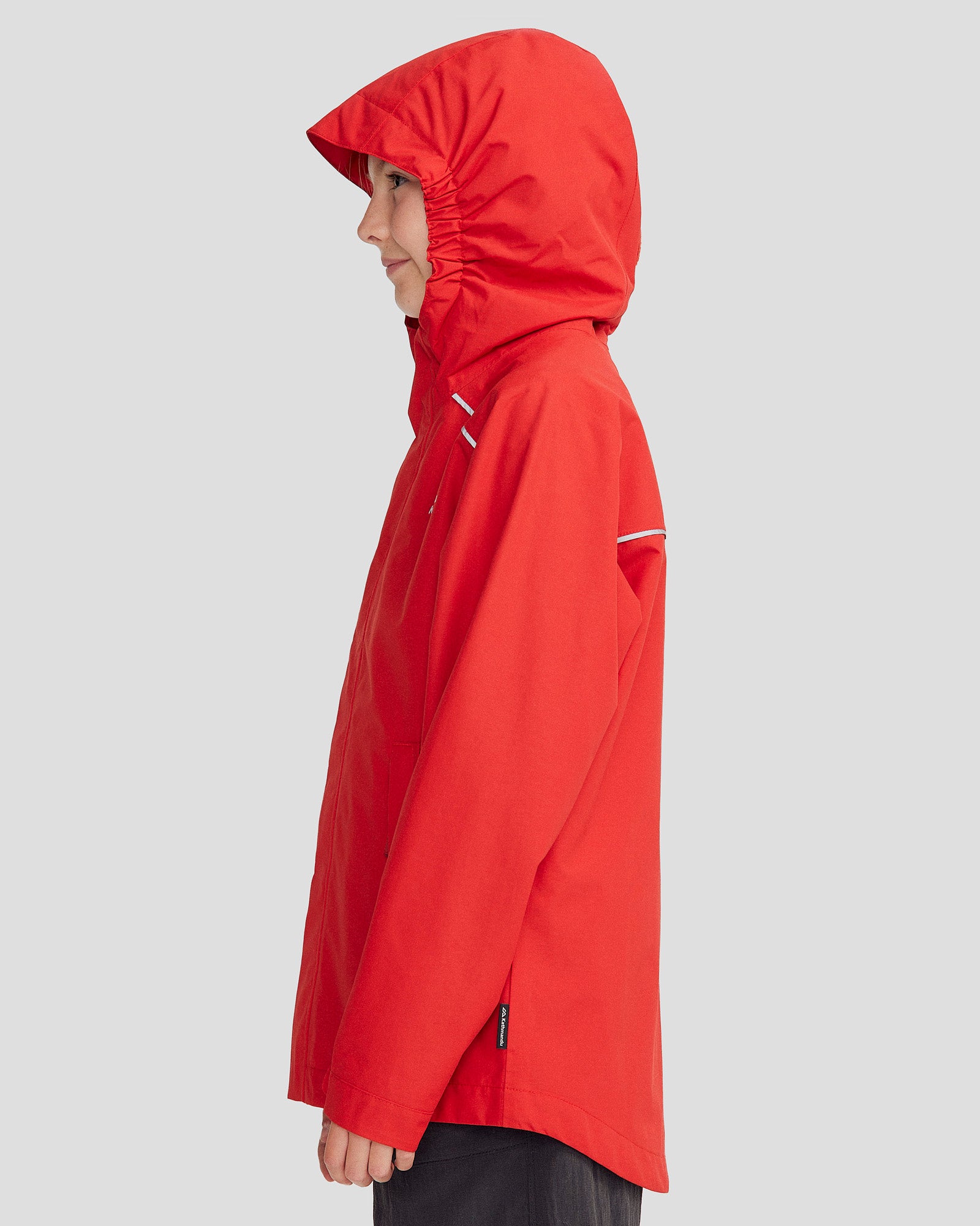 Youth Andulo 2L Waterproof Rain Jacket for Men & Women - Lightweight Windbreaker with Hood (Spicy Chilli Pepper Red) - Perfect for Hiking, Camping & Outdoor Activities