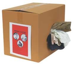 Premium Terry Cloth Rags - 25lb Bulk Box (Assorted Colors) - Ideal for Cleaning, Polishing & Automotive Detailing