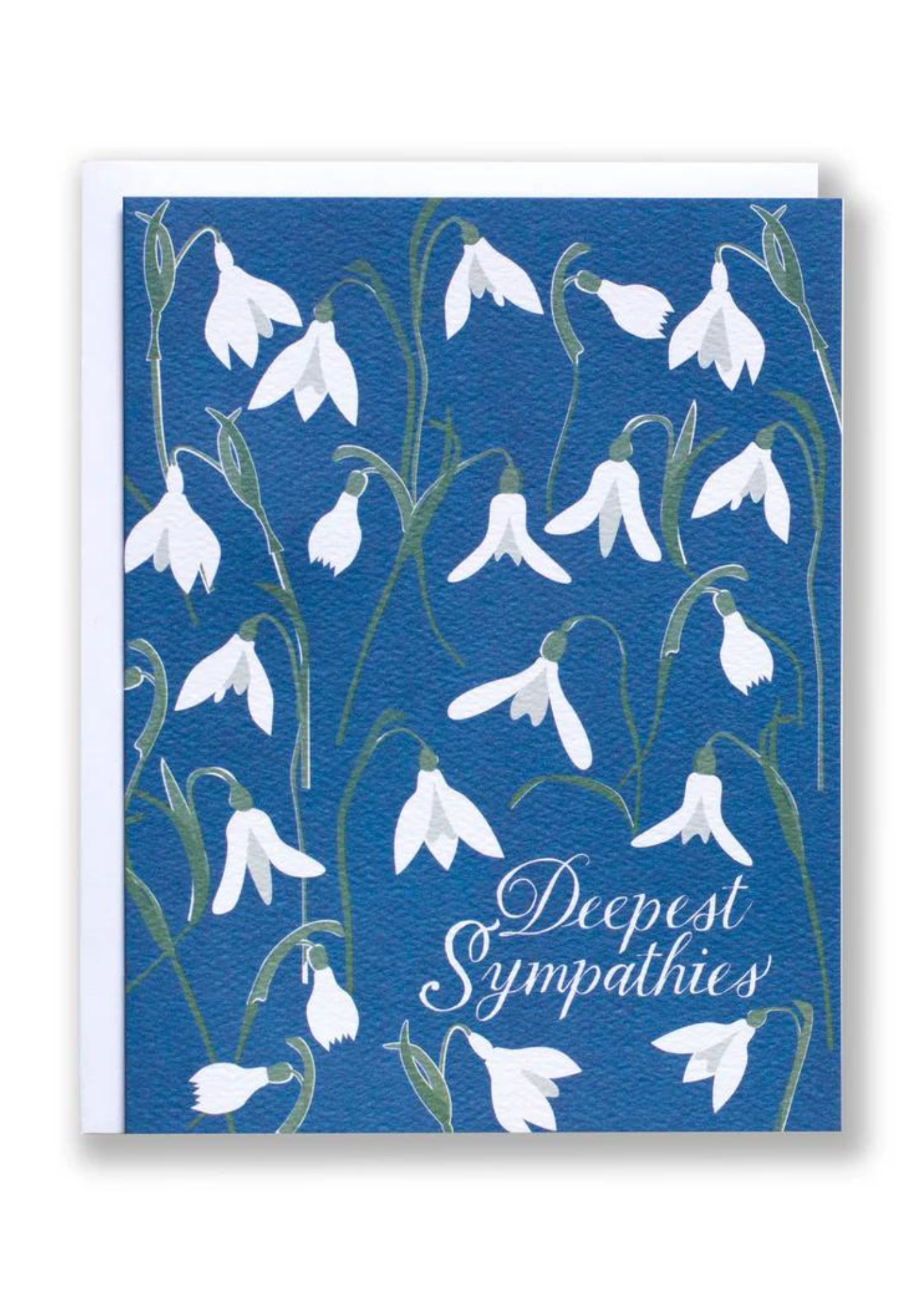 Sympathy Greeting Card with Snowdrops Design - Perfect for Condolences, Funerals & Comforting Loved Ones