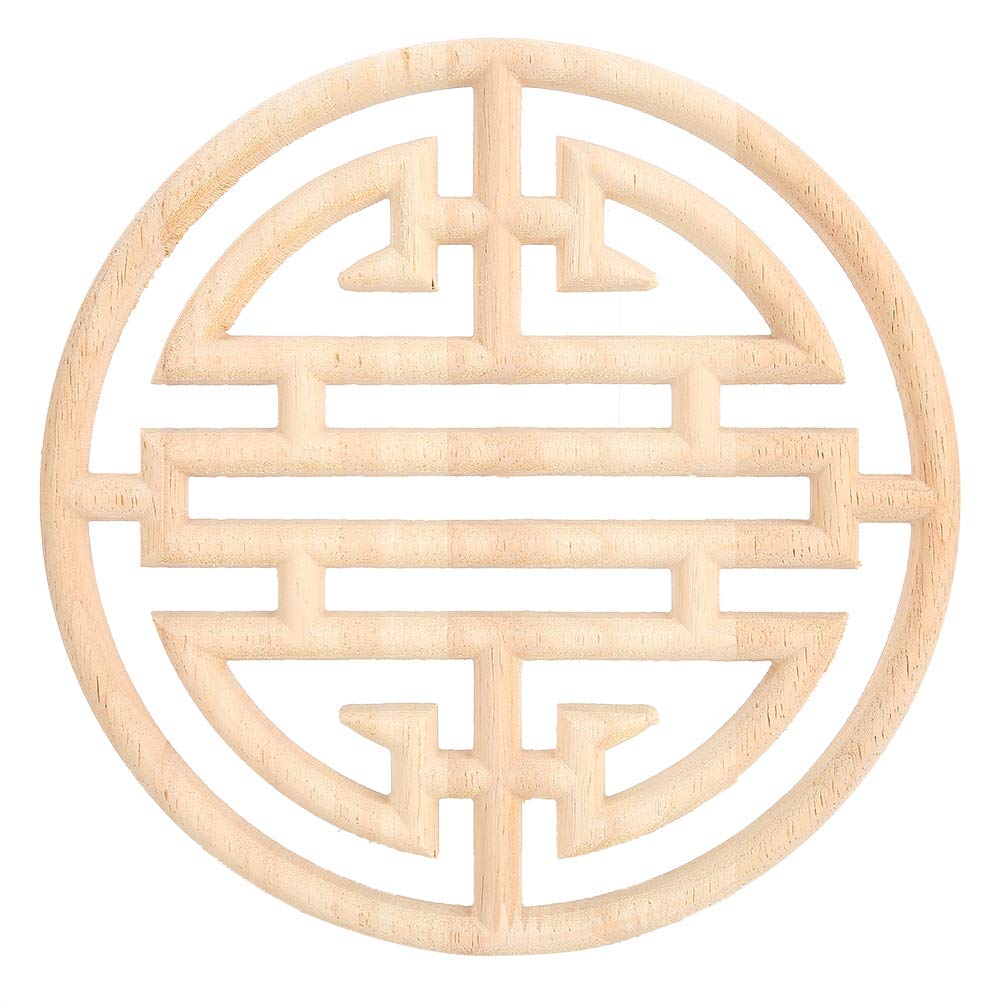 Shanrya Wood Carving Applique for Cabinet & Wall Decor - Home & Office