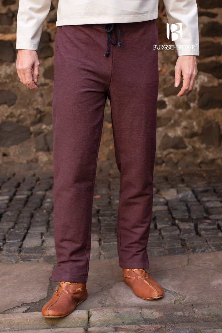 Viking Age Skjoldehamn Pants - Authentic Gunnar Brown Wool Trousers for Reenactment & LARP | Perfect for Historical Costumes & Medieval Events